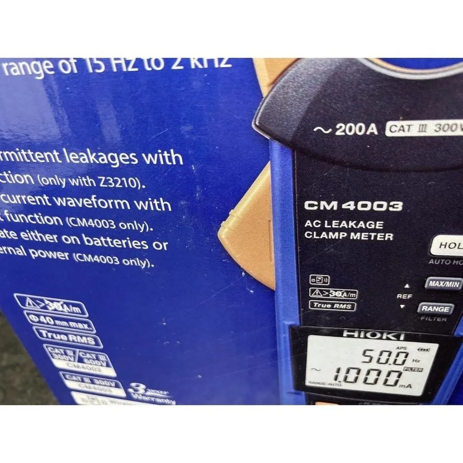 Тестер HIOKI CM4002 Electric AC Leak Clamp Meter Wireless Communication Outlook