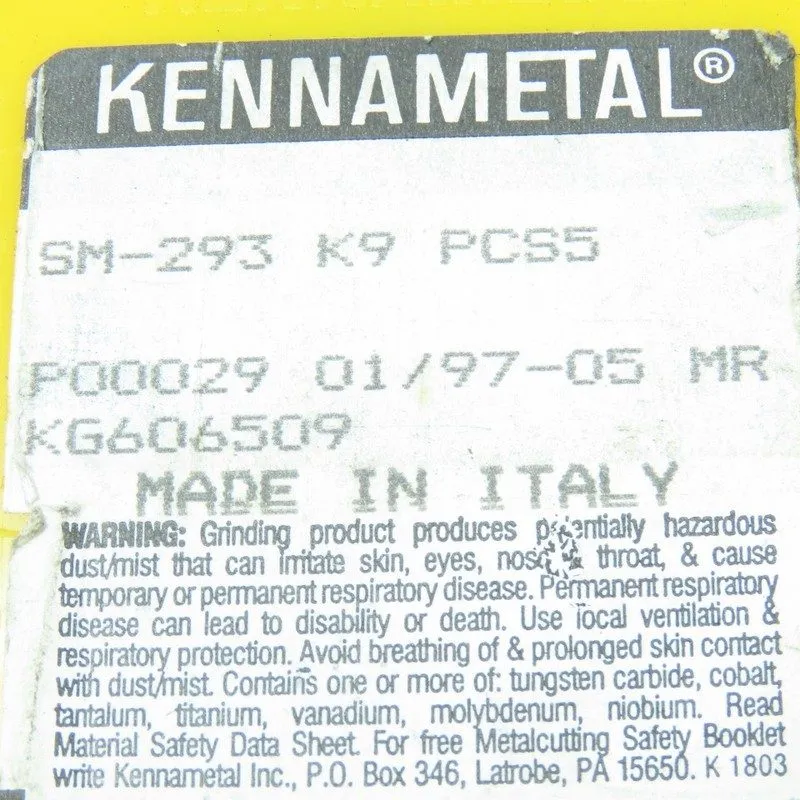 Режущий инструмент KENNAMETAL SM-293 Carbide Insert Seats / Shims