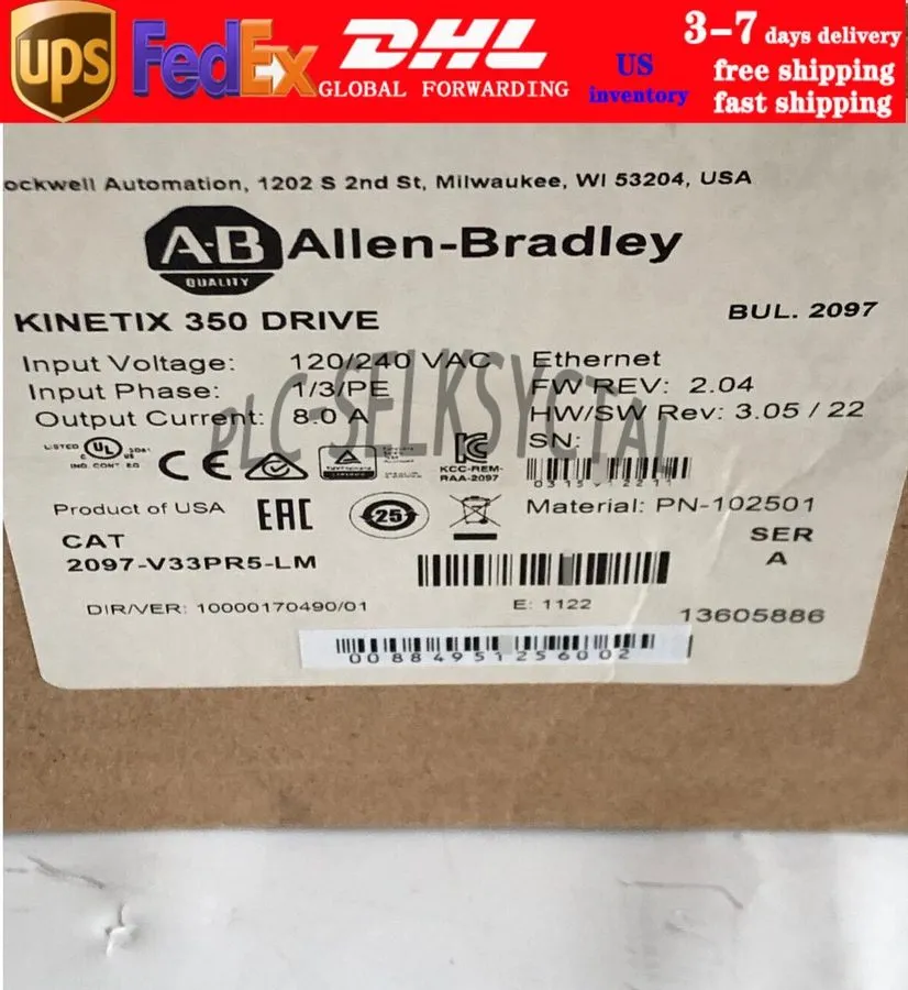 Сервопривод Allen-Bradley 2097-V33PR5-LM Kinetix 350 2.0kW Servo Drive