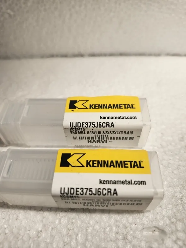 Режущий инструмент KENNAMETAL UJDE375J6CRA KCSM15 END MILL CARBIDE 3/8 6 Flute — фото лота 1