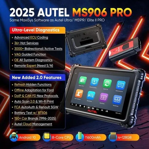 Диагностический сканер Autel MaxiSys MS906 PRO Scanner scan Tool Same as MAX MS9