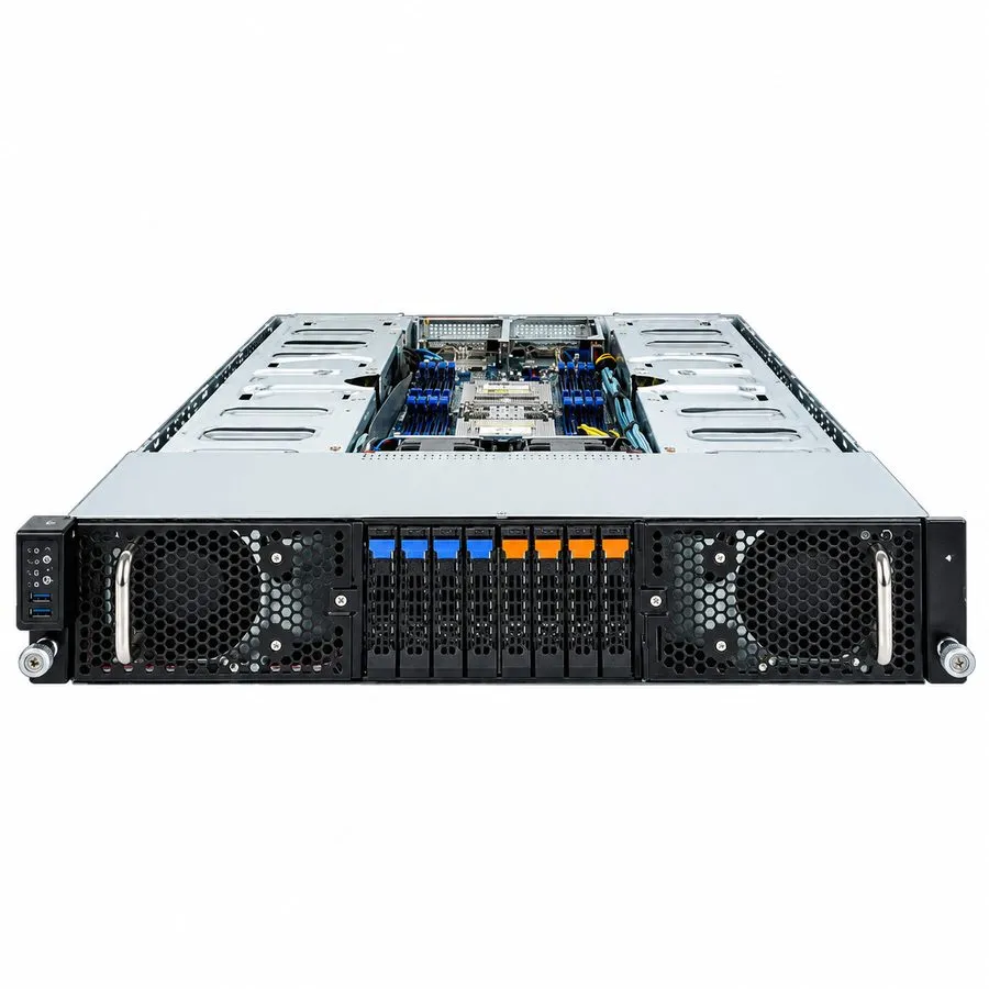 Сервер Gigabyte G292-Z42 2U 8-GPU Server 2x AMD EPYC 7H12 64-Core 16x DDR4 8x2.5 — фото лота 1