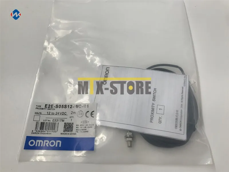 Датчик приближения Omron E2E-S05S12-WC-B1 Proximity Sensor 10-30Vdc 2m