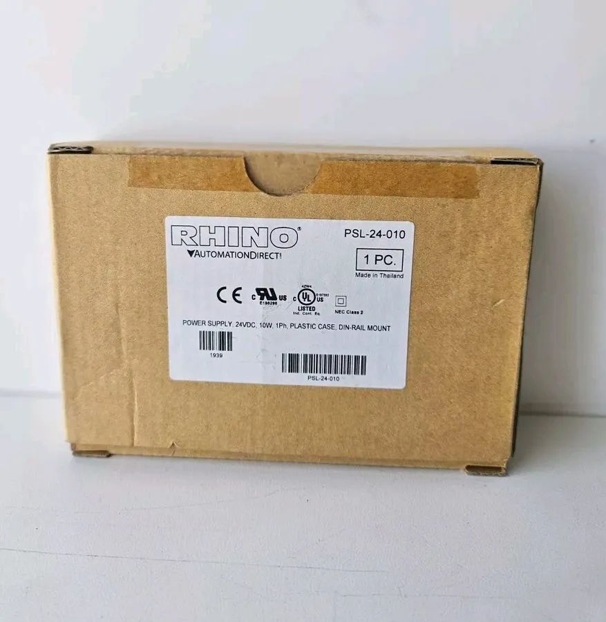 Блок питания RHINO / AUTOMATION DIRECT PSL-24-010 POWER SUPPLY CLASS 2, DIN-RAIL — фото лота 1