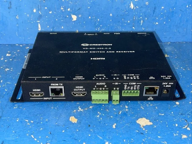 Объектив Crestron HD-MD-400-C-E DM Lite HD Scaling Auto-Switcher HDMI Catx Exten