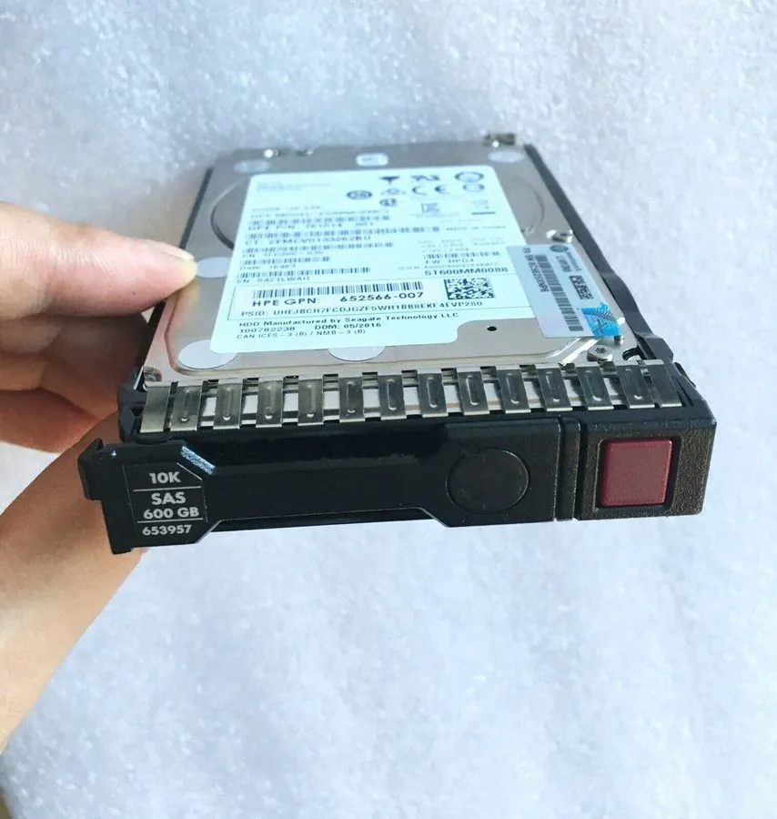 Жёсткий диск HPE 652583-B21 653957-001 600GB 10K 2.5" SAS 6G SC ENT HDD Hard Dri