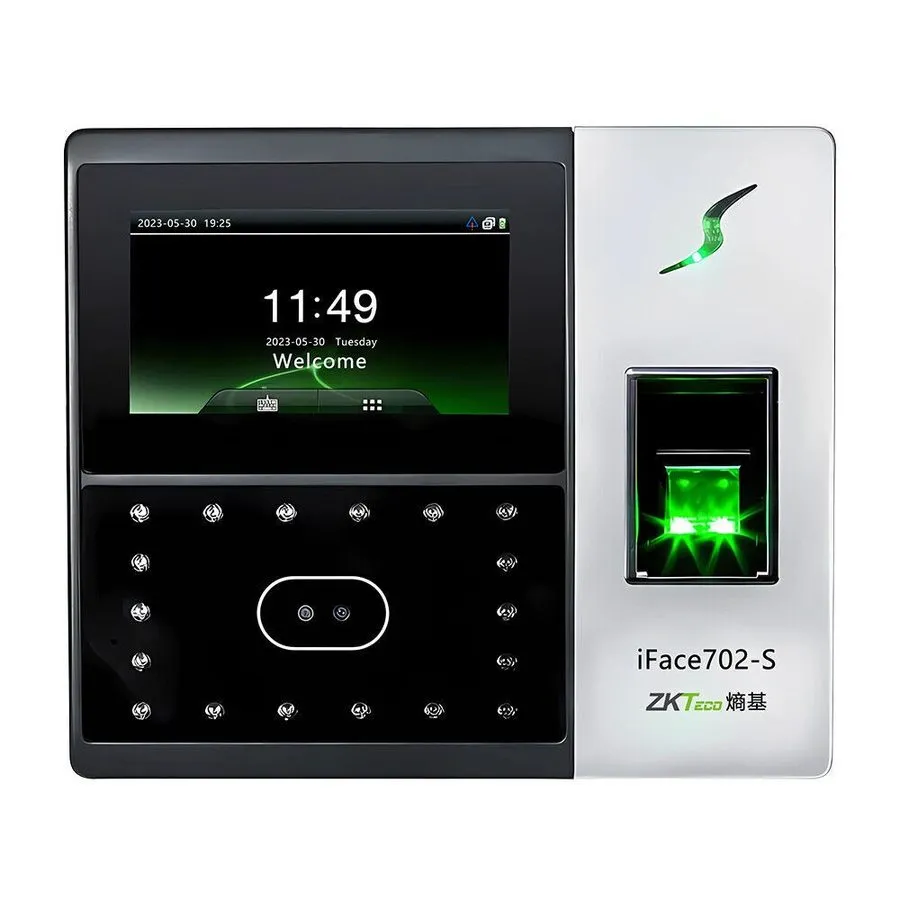 Оборудование видеонаблюдения ZKTeco iFace702-S TCP/IP Biometric Fingerprint Time