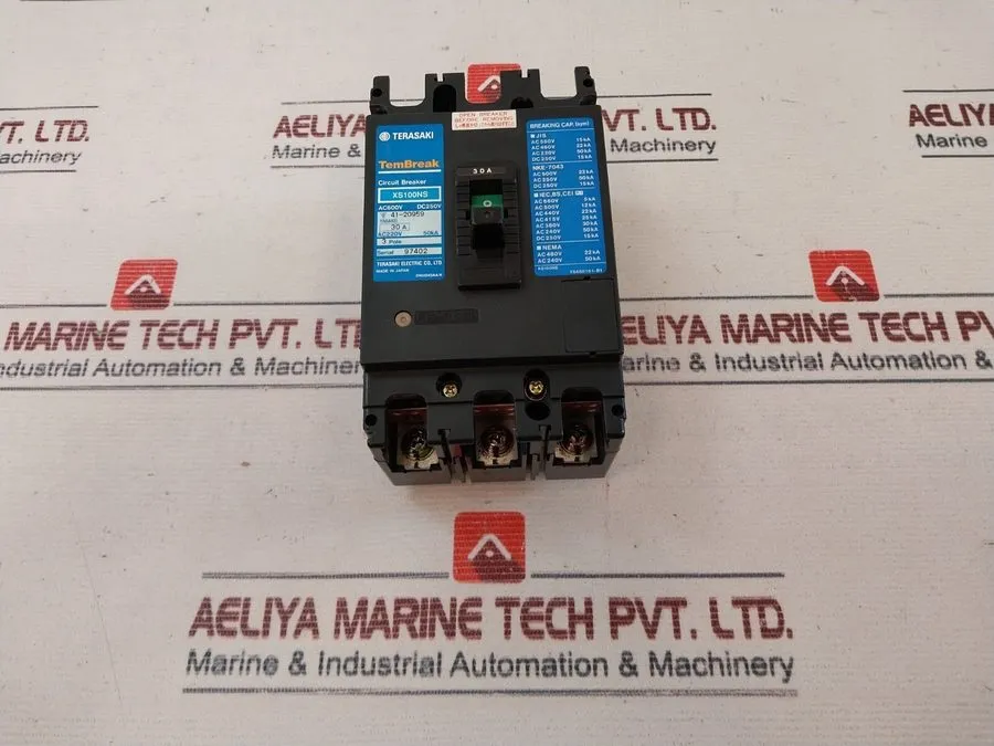 Автоматический выключатель Terasaki XS100NS 3 Pole Circuit Breaker 15A 200-480V 