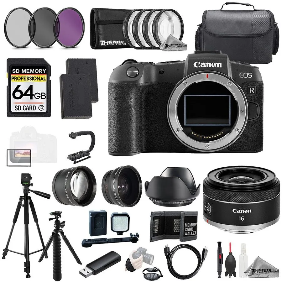 Объектив Canon EOS R8 + Canon RF 50mm f/1.8 STM Lens+64GB+ExtBat+9PCFltr-MEGAKit