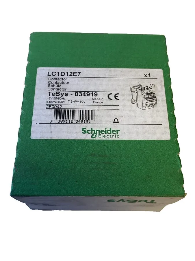 Контактор Schneider Electric TeSys D LC1D12E7 Power Contactor & Sealed