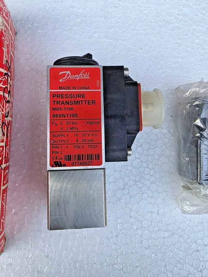 Датчик давления DANFOSS PRESSURE TRANSMITTER MBS 5100 060N1105 0 TO 20 BAR — фото лота 2