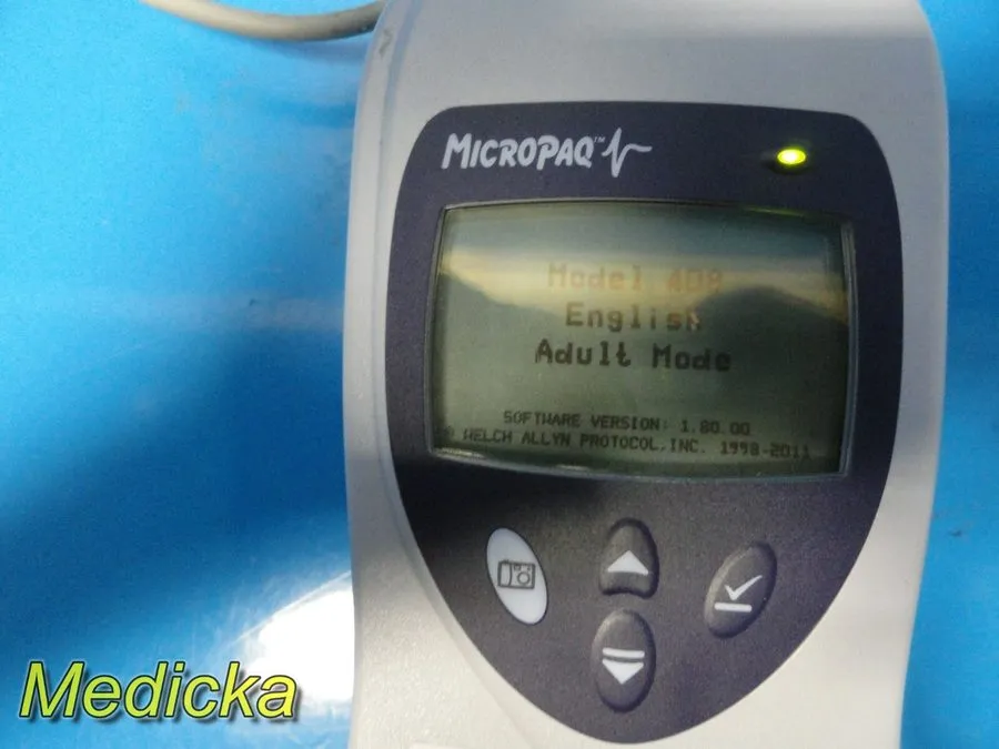 Электрокардиограф 14WELCH ALLYN MicroPaq 408 Telemetry Monitors ( EKG SPO2) W/ B — фото лота 2