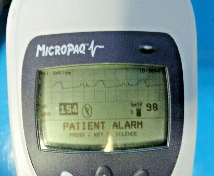 Электрокардиограф 14WELCH ALLYN MicroPaq 408 Telemetry Monitors ( EKG SPO2) W/ B — фото лота 4
