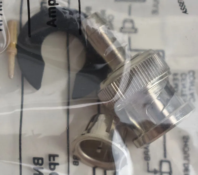Разъём Amphenol 31-3700 / 31-4702 BNC Plug & Jack RG58 RG59 FPC Termination — фото лота 1