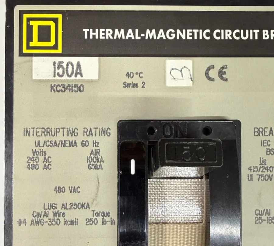Автоматический выключатель Square D I-line KC34150 150A 3p 480V Circuit Breaker 