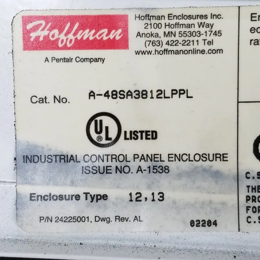 Монтажный шкаф Hoffman A48SA3812LPPL Disconnect Enclosure Type 12 Industrial Pan