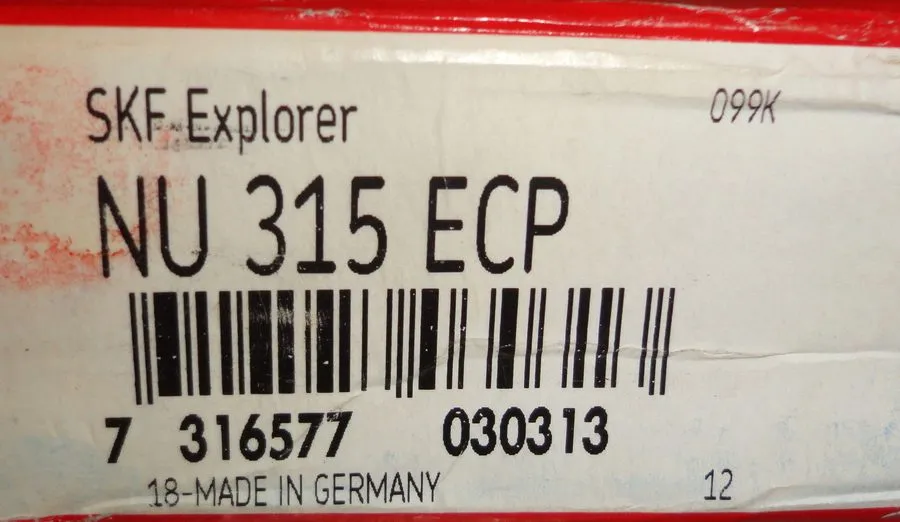 Подшипник NU315ECP Single Row Cylindrical Roller Bearing