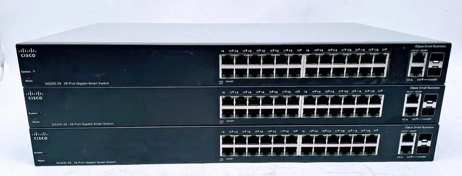 Коммутатор Cisco SG200-26P 26-Port Gigabit PoE Smart Switch 100W Budget