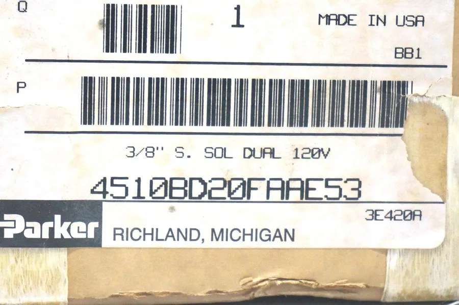 Пневмоклапан PARKER 4510BD20FAAE53 PNEUMATIC VALVE W/BASE