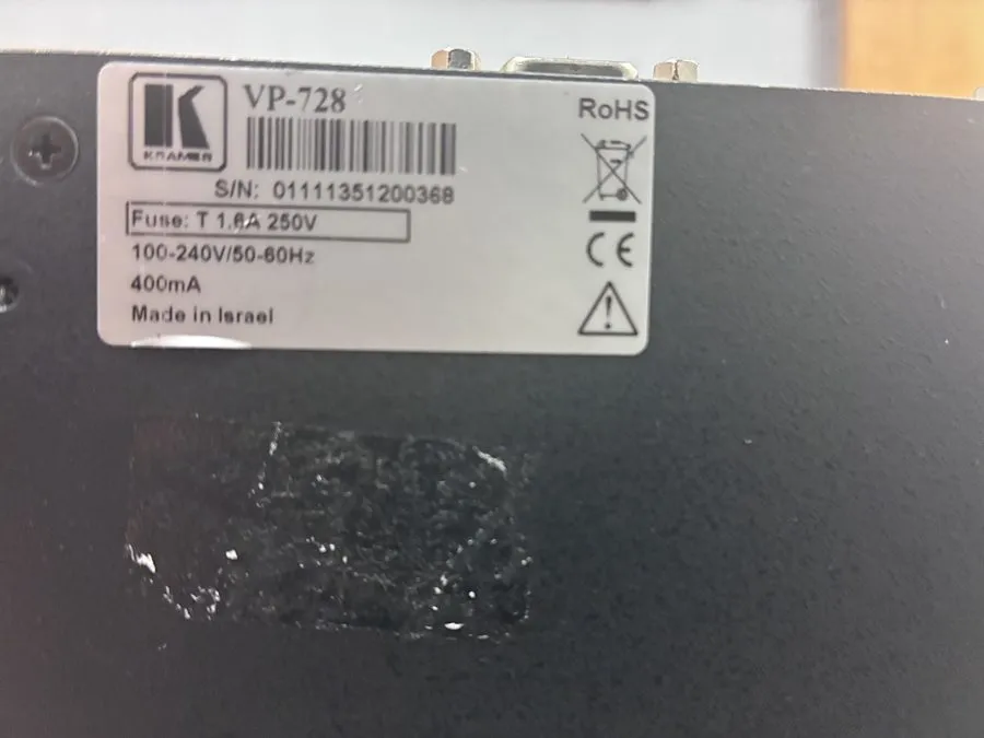 Видеокоммутатор Kramer VP-728 9-Input HDMI HQV Digital Presentation Switcher/Sca — фото лота 2