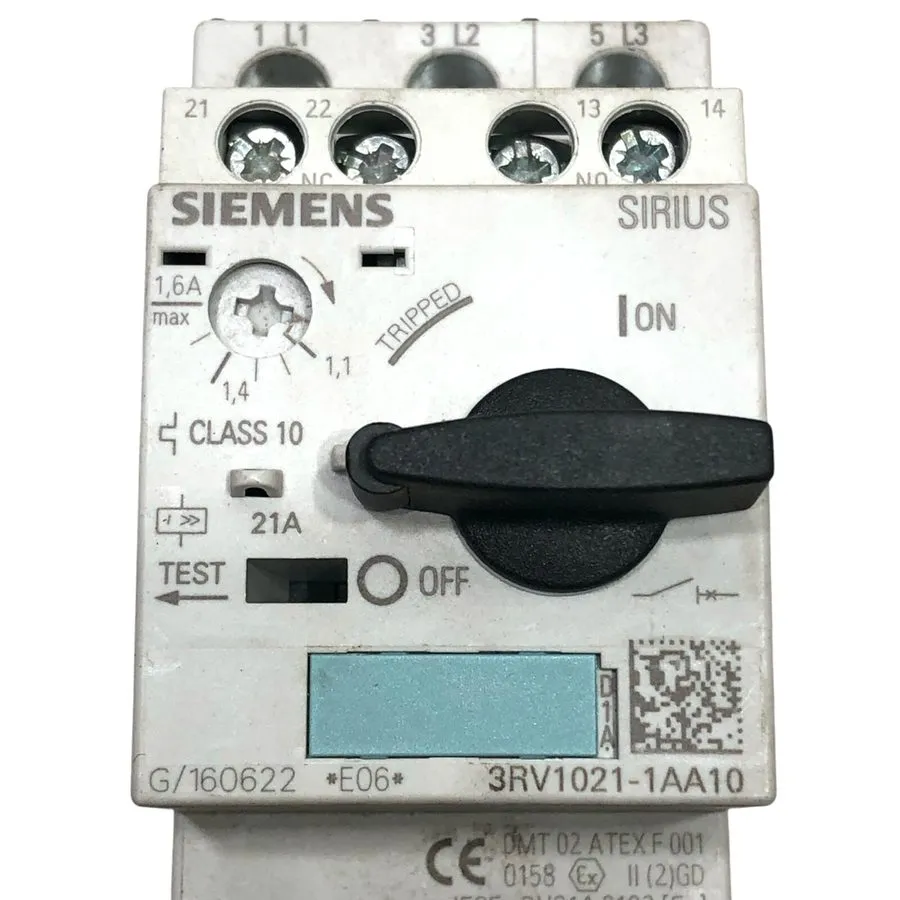 Автоматический выключатель SIEMENS 3RV1021-1AA10 Motor Protection Circuit Breake