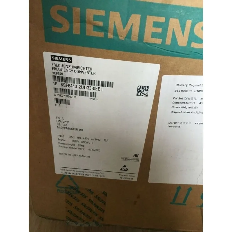 Частотный преобразователь Siemens 6SE6440-2UD33-0EB1 MICROMASTER440 without filt