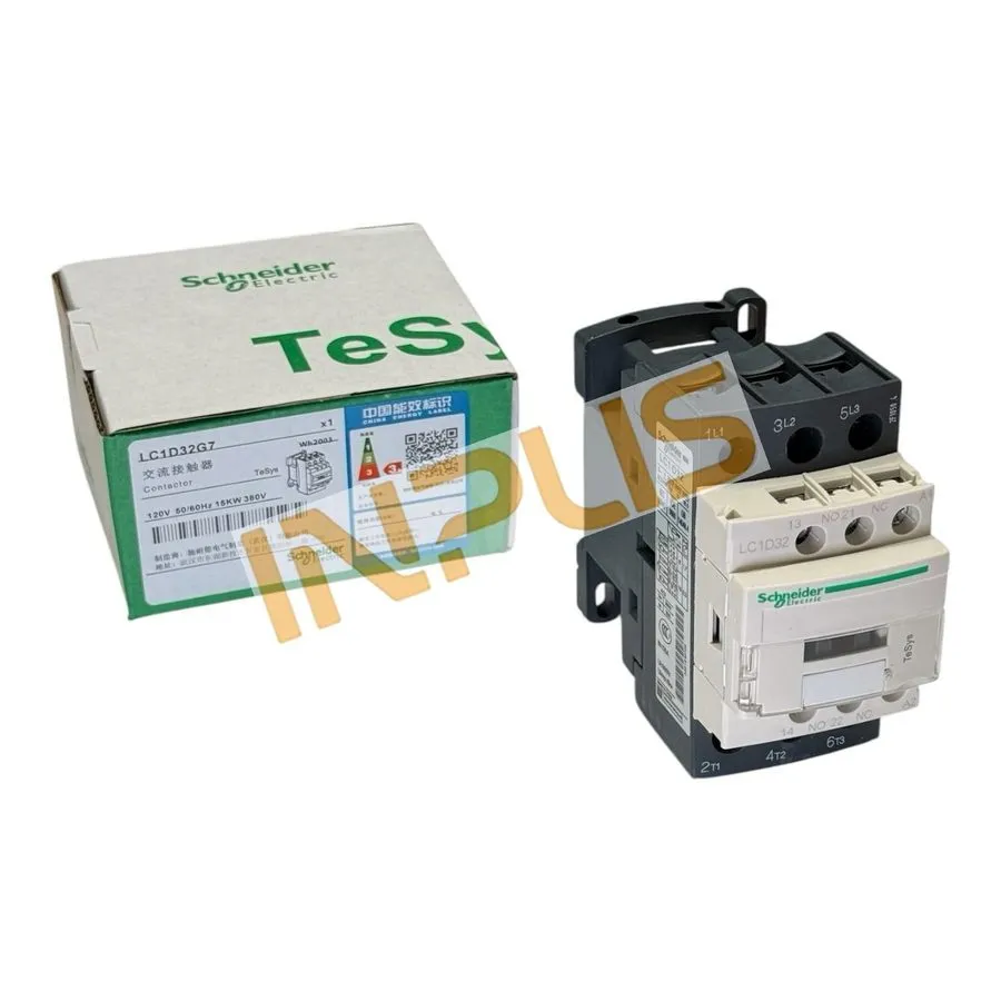 Контактор Schneider LC1D32G7 3P AC Contactor, 32A AC-3, 120V AC Coil, Max 690V