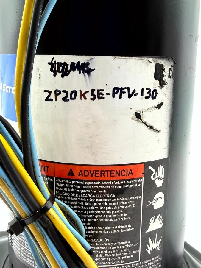 Компрессор Copeland ZP20K5E-PFV-130 Scroll Compressor 2 Ton 208-230V 1PH 20000 B