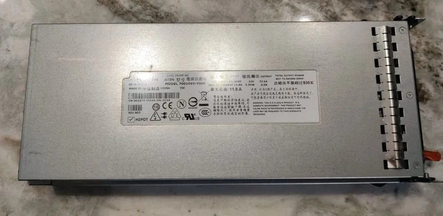 Блок питания DELL POWEREDGE SERVER 2900 930 WATT POWER SUPPLY 0KX823, Z930P-00