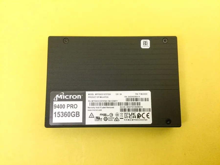 SSD-накопитель Micron MTFDKCC15T3TGH 15.36TB TLC PCI Express 4.0 x4 NVMe RI 2.5i — фото лота 1