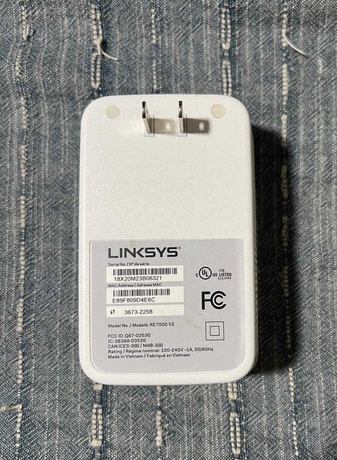 Объектив Linksys RE7000 V2 AC1900+ Max-Stream Wi-Fi Range Extender Gigabit Port
