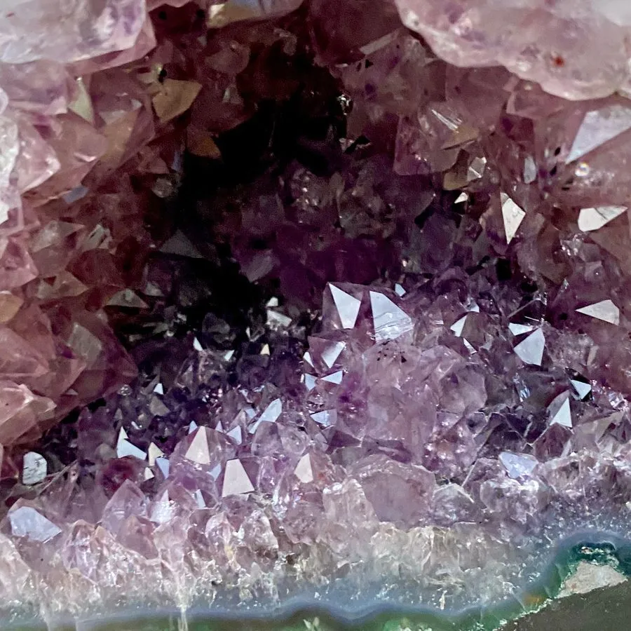 Лабораторный прибор 11.22LB Natural agate Amethyst geode quartz cluster crystal 
