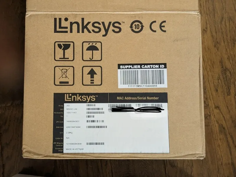 Маршрутизатор WiFi Router Linksys MX4301-UN HOMEWRK