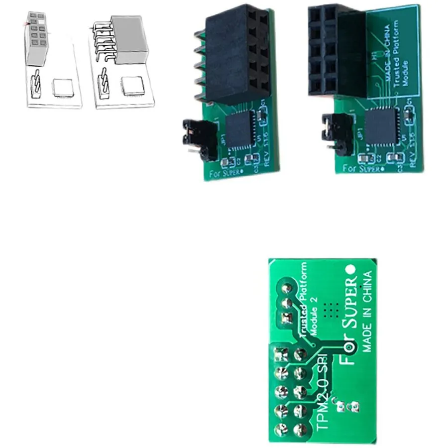Запчасть для сервера TPM2.0 LPC Module (20 Pin) Trusted Platform