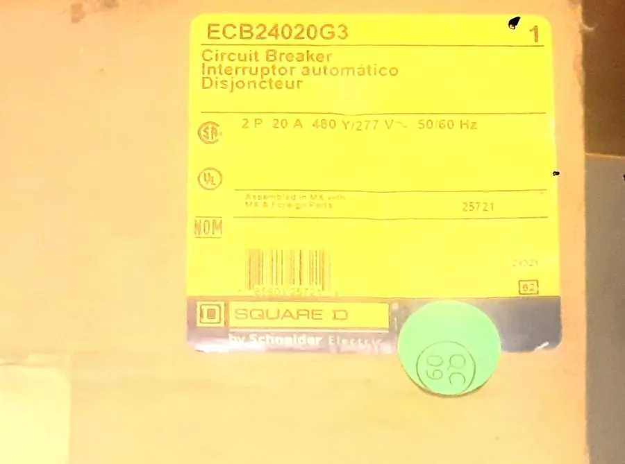 Автоматический выключатель Schneider Electric ECB24020G3 Circuit Breaker 20amp 4