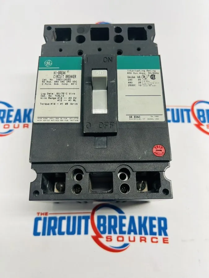 Автоматический выключатель GE THED124050 HI-BREAK CIRCUIT BREAKER, THED FRAME, 5