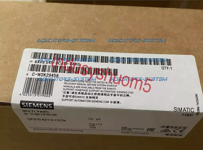 Панель оператора SIEMENS 6AV6545-0CA10-0AX0 HMI TOUCH PANEL