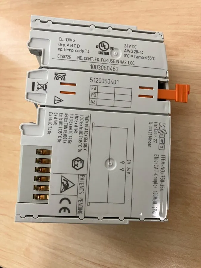 Модуль ввода-вывода WAGO 750-354 Analog Output Module — фото лота 1