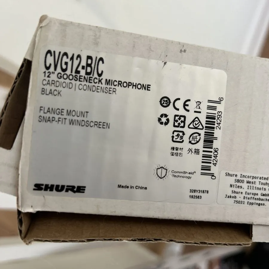 Микрофон Shure CVG12-B/C Cardioid 12-Inch Gooseneck Condenser Microphone