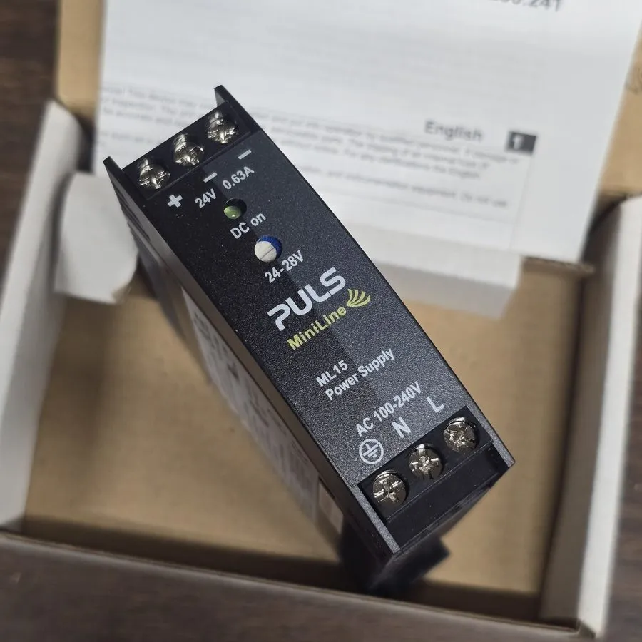 Блок питания Puls DC Power Supply, 100/240V AC, 24/28V DC, 15 W, 0.6 A, DIN Rail