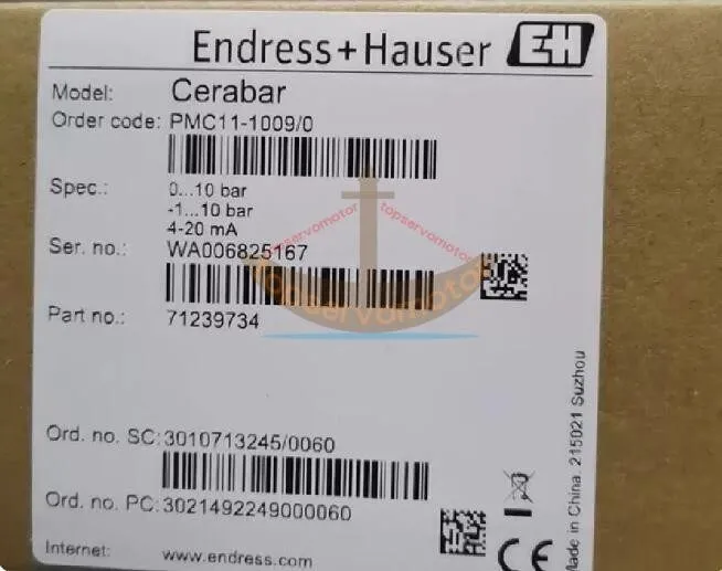 Датчик давления Endress+Hauser PMC11-AA1U1PBWBJA (PMC11-1009/0) Pressure Transmi