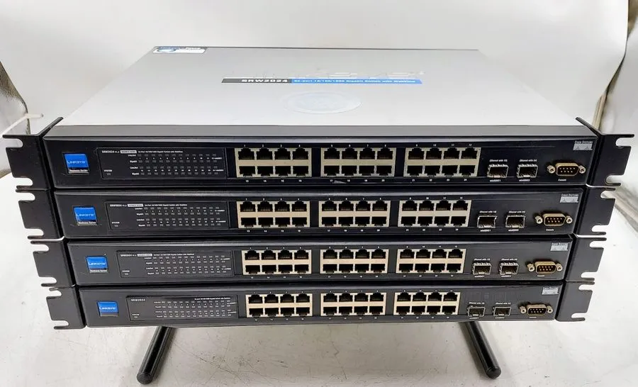 Коммутатор Linksys SRW2024 24 Port 10/100/1000 Gigabit Ethernet Network Switch