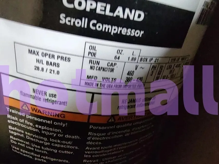 Компрессор Emerson Copeland ZF25K4E-TFD-251 Scroll Compressor