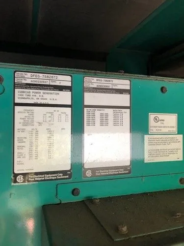 Генератор CUMMINS DFEG7582872 350kW Radiator Cooled Enclosed Generator — фото лота 3
