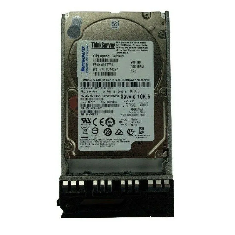 Жёсткий диск Lenovo 03T7739 0C44527 0A89409 900GB 2.5"SAS 10K 6Gb/s Hard Drive H