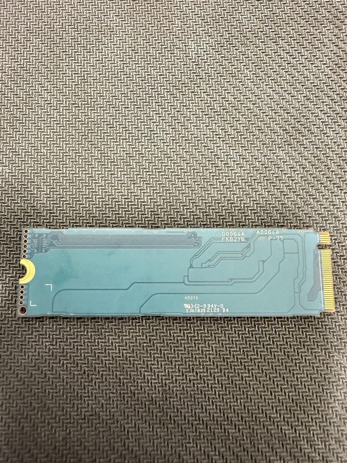 SSD-накопитель KIOXIA KXG70ZNV1T02 1TB M.2 2280 NVMe PCIe SSD 98% Health