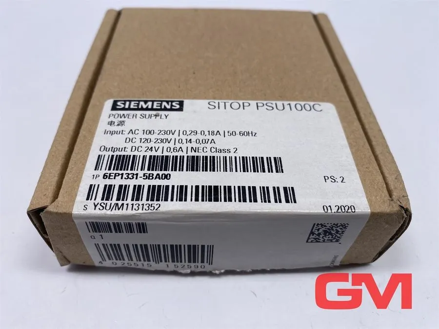 Блок питания Siemens SITOP PSU100C 6EP1331-5BA00 24VDC 0.6A DIN Rail Power Suppl
