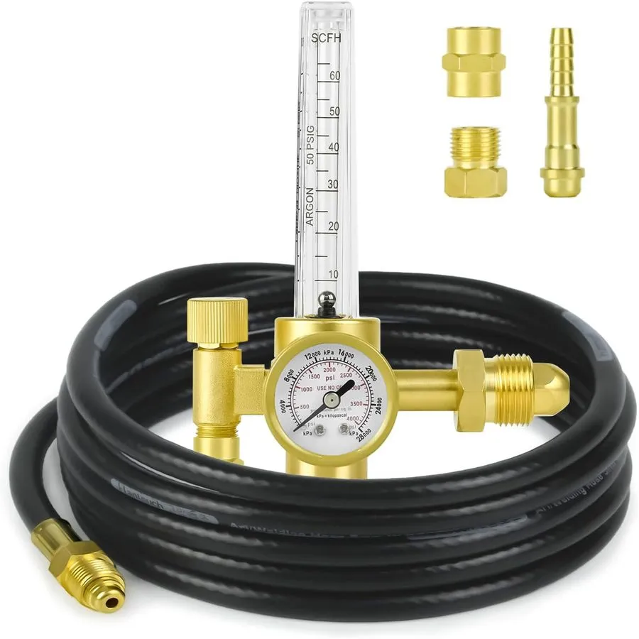 Трубопроводная арматура Argon CO2 Welding Gas Regulator Flowmeter 0-60 CFH CGA-5
