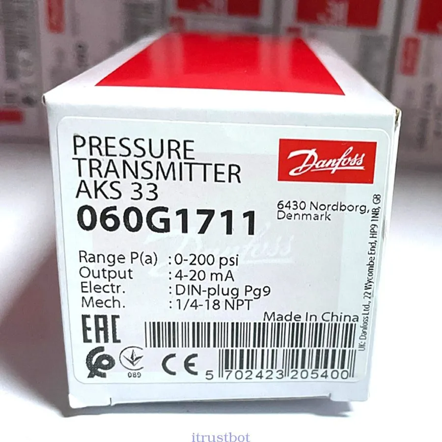 Датчик давления Danfoss AKS 33 060G1711 Pressure Transmitter