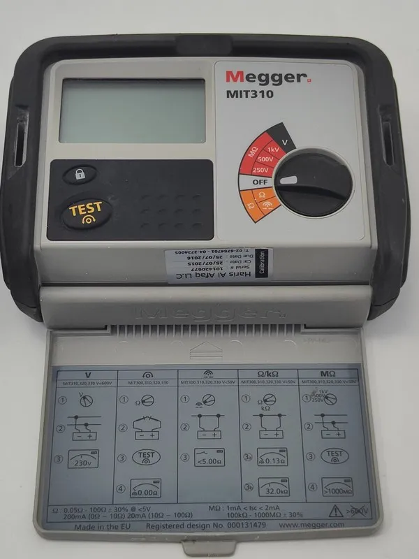 Тестер Megger MIT310 Insulation & Continuity Tester, HC#255